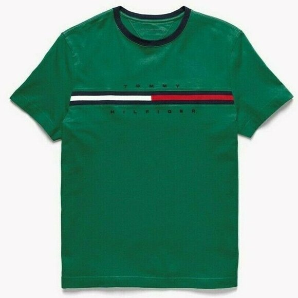 Tommy Hilfiger Essential Flag Logo‎ T Shirt Short - Picture 1 of 4